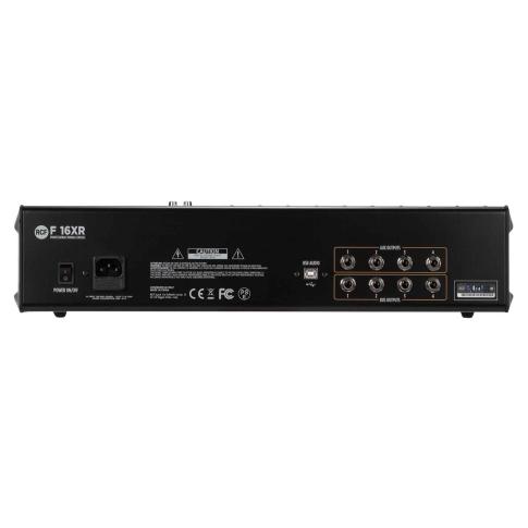 RCF F16-XR 16 Channel Mixing Console with Multi-FX and Recording Back