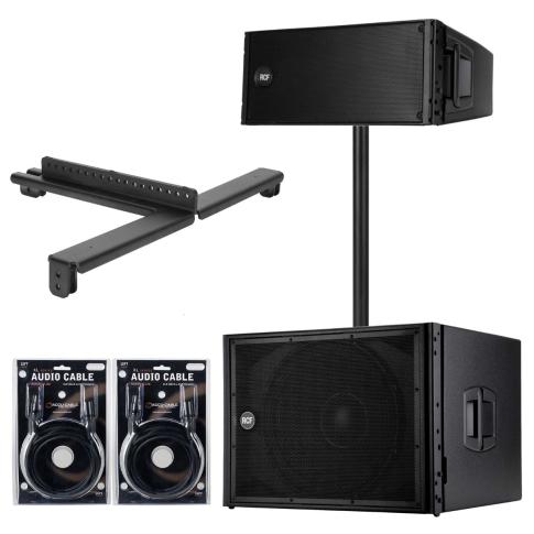 RCF HDL 20-A Active Line Array Module Speaker with Subwoofer Package