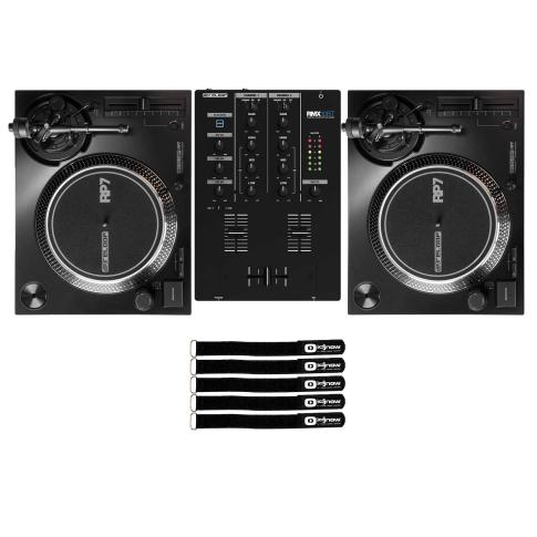 Reloop RP-7 7" DJ Turntable System 2-Pack with RMX-10BT DJ Mixer