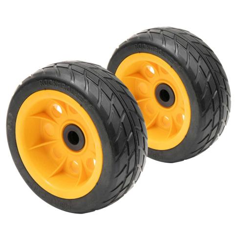 Rock N Roller RWHLO8X3 Ground Glider Wheels 8" x 3" No-Flat (2-Pack)
