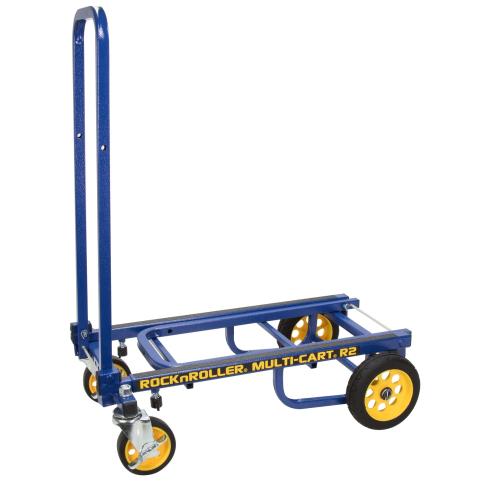 RockNRoller Multi-Cart Micro R2RT-BL Equipment Transport Cart in Blue