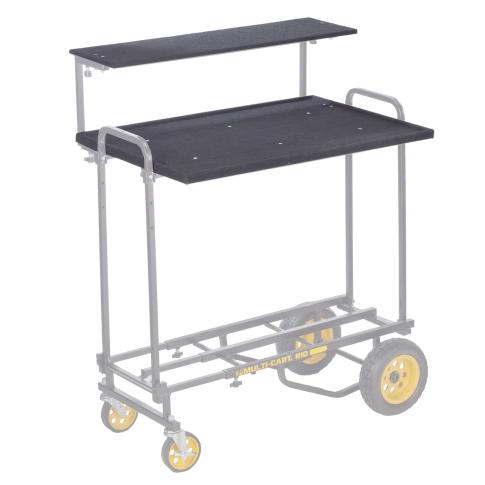 RockNRoller RSHM2T Multi-Media 2-Tier Shelf for R8, R10, R12 Equipment Carts