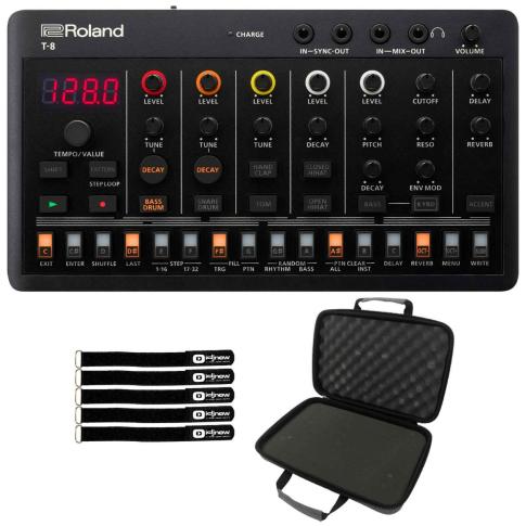 Roland T-8 AIRA Compact Beat Machine with Multipurpose EVA Case