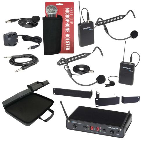 Samson Concert 288 Presentation Dual-Channel Wireless System + Travel Case