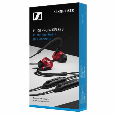 Sennheiser IE 100 PRO WIRELESS RED In-Ear Monitoring Headphones Box Front
