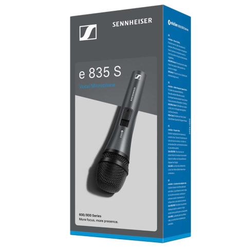 Sennheiser E-835-S Handheld Microphone Packaging
