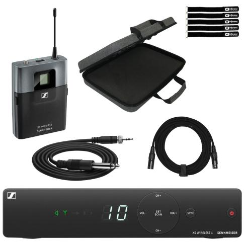 Sennheiser XSW 1-CI1-A Wireless Instrument Set with Case Package