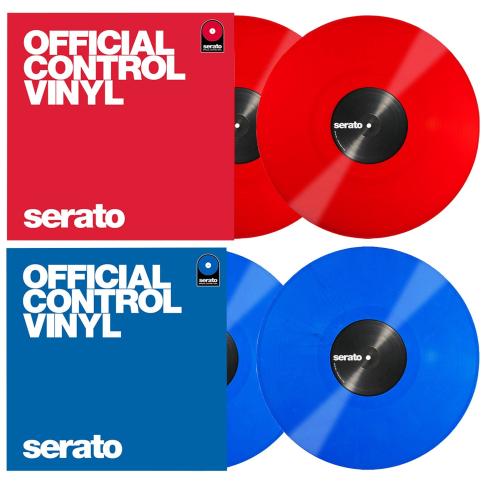 Serato Red and Blue 12” Control Vinyl Package | IDJNOW