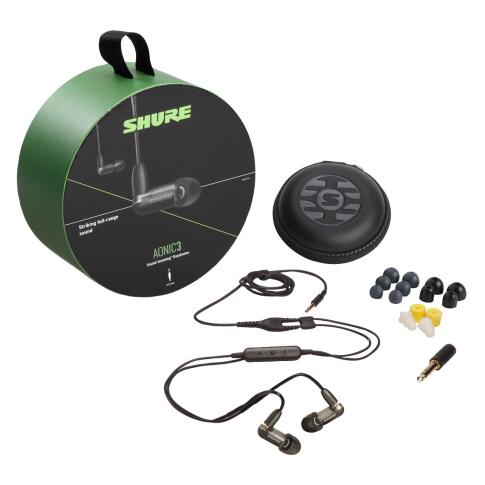 Shure AONIC 3 Sound Isolating Earphones in Black