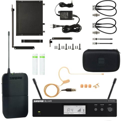 Shure BLX14R/MX53 Wireless Rack-Mount System with MX153 Earset Mic
