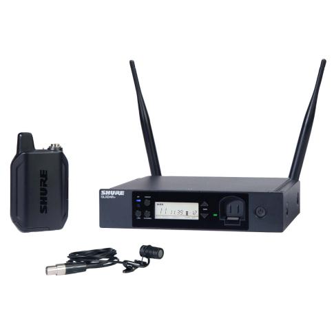 Shure GLXD14R+ Wireless Rack System with WL185 Mic & GLXD4R+ Half-Rack Receiver