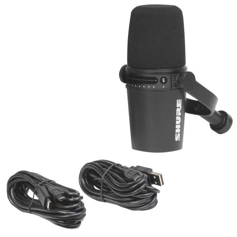 Shure MV7 Podcast Microphone in Black