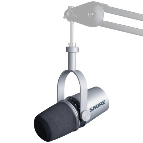 Shure MV7 Podcast Microphone in Silver | IDJNOW