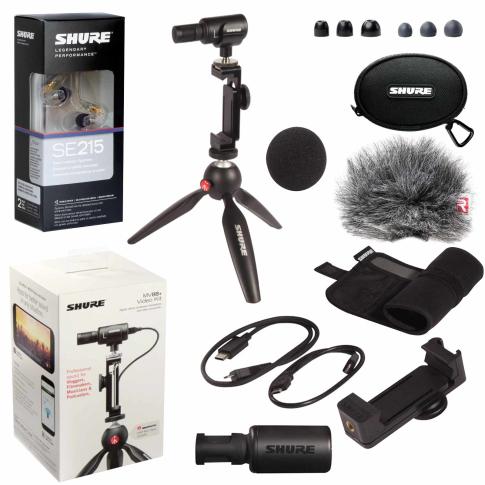 Shure MV88+SE215-CL Portable Videography Kit