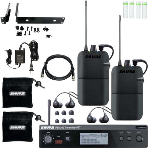 Shure P3TR112TW PSM300 Twin Pack Personal Monitor System