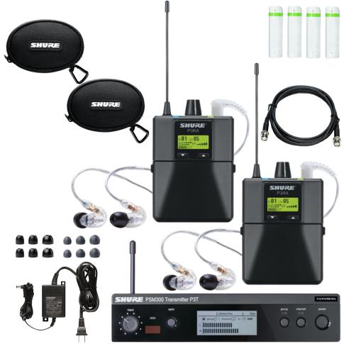 Shure PSM300 Twin Pack Pro In-Ear Monitoring System