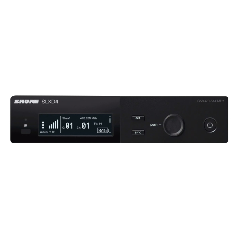 Shure SLXD4=-G58 Digital Wireless Receiver (Frequency Band: G58)