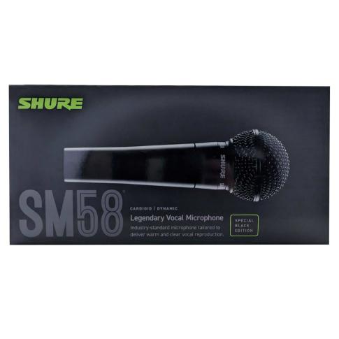 Shure SM58-BLK Dynamic Vocal Microphone in Black | IDJNOW