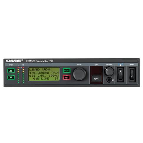 Shure P9T PSM900 Half Rack UHF Wireless Transmitter (G7 Band)