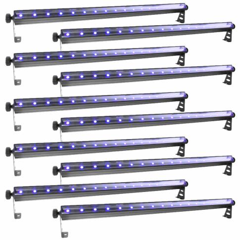 (10) Chauvet DJ SlimSTRIP UV-18 IRC Ultraviolet Wash Lights