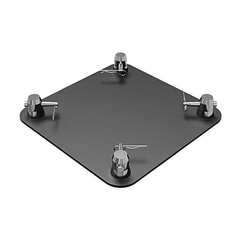 Global Truss 16" x 16" Black Aluminum Base Plate for F34 Truss