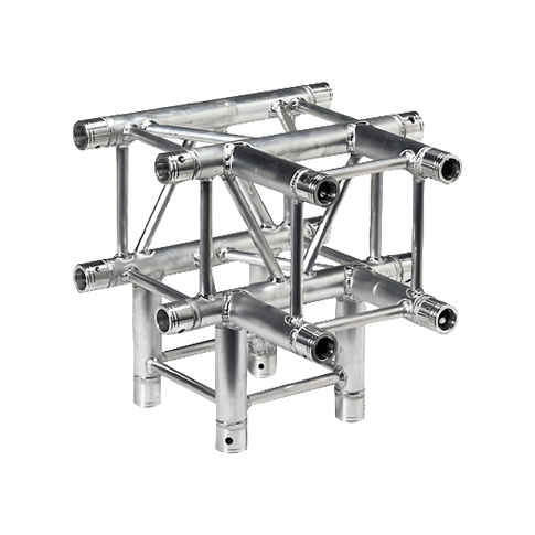 Global Truss SQ-4130 1.64ft (0.5m) 4 Way T-Junction