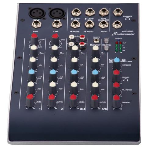 StudioMaster C2S-2 2 Channel USB Compact Mixer