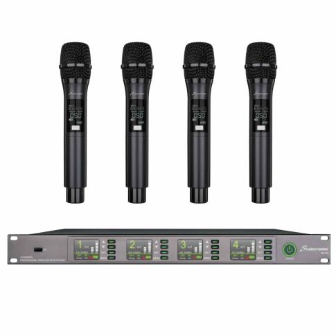 Studiomaster W4U-RH4 4-Channel Wireless System with 4 Transmitters