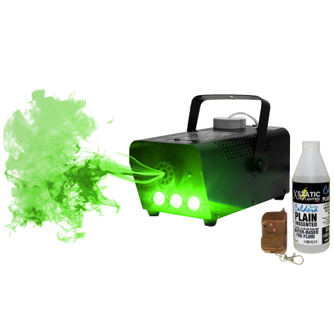 Technical Pro 500 Watt LED Fog Machine Packaged with XStatic Water-Based Fog Juice (1 Liter)