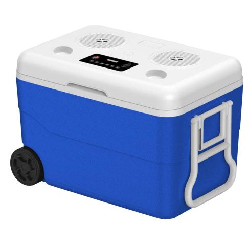 Technical Pro BCOOLERB Waterproof Cooler with Bluetooth Speaker - Blue Angle