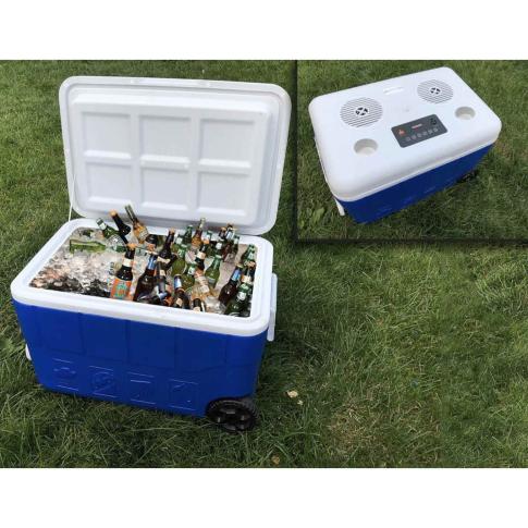 Technical Pro BCOOLERB Waterproof Cooler with Bluetooth Speaker - Blue Full