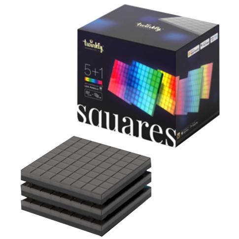 Twinkly TWQ064STW-07-BUS Starter Kit 64 Pixels 20x20cm 6 Square Blocks