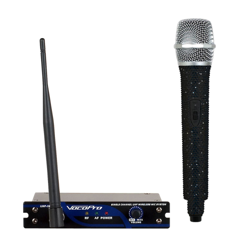 VocoPro UHF-18-DIAMOND-Black Single Channel UHF Wireless Mic System