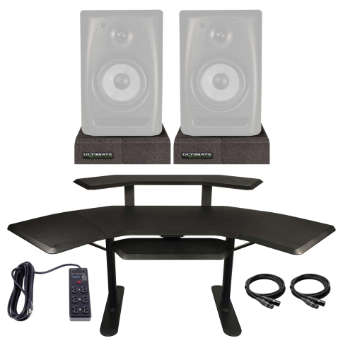 Ultimate Support NUC-002 Nucleus Series Studio Desk with Isolator Pads Package