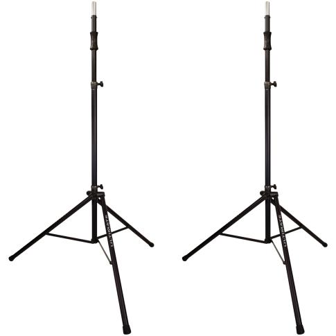 Ultimate Support TS-110BL Air-Powered Series Lift-assist Aluminum Tripod Speaker Stands Dual Package