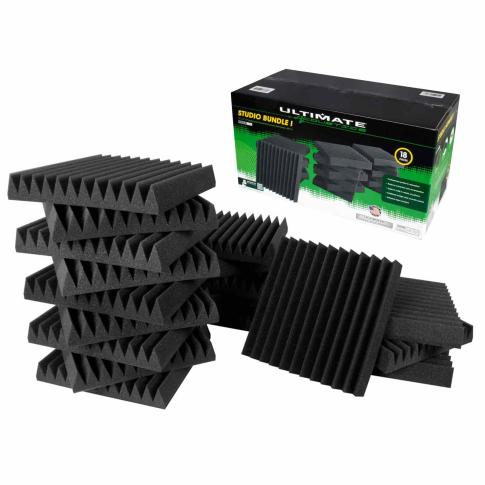 Ultimate Support Studio Bundle I Wedge-style Professional Studio Foam 18 Pack