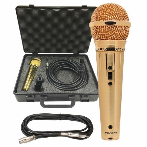 VocoPro MK58PRO Professional Vocal Microphone in Gold