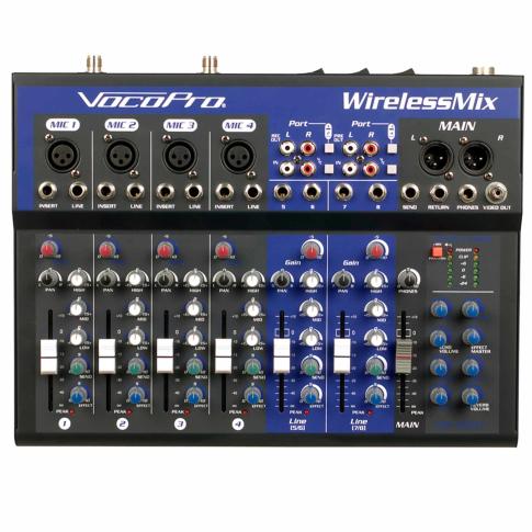 VocoPro WirelessMix2 Live Sound Karaoke Mixer | IDJNOW