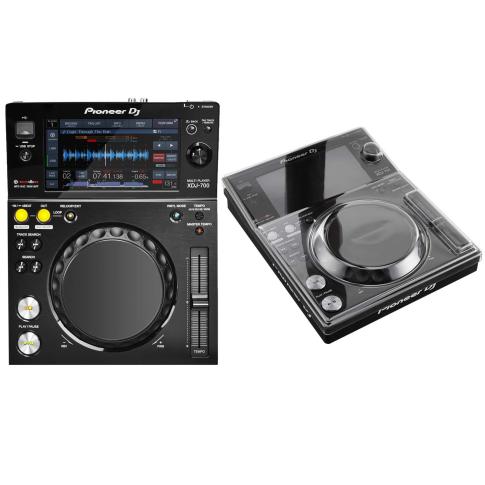 Pioneer XDJ-700 Rekordbox Compatible Compact Digital Deck & Decksaver Cover Package