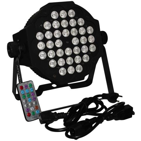 Xstatic Fusion RGBWA Par 36x 1W LED Slim Par Black Housing