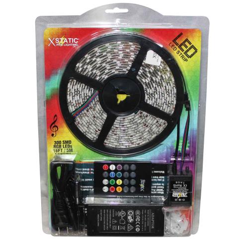 Xstatic 16FT Flexible 300 RGB LED Strip Light Kit with Wireless Remote Control [X-S300SAKIT]