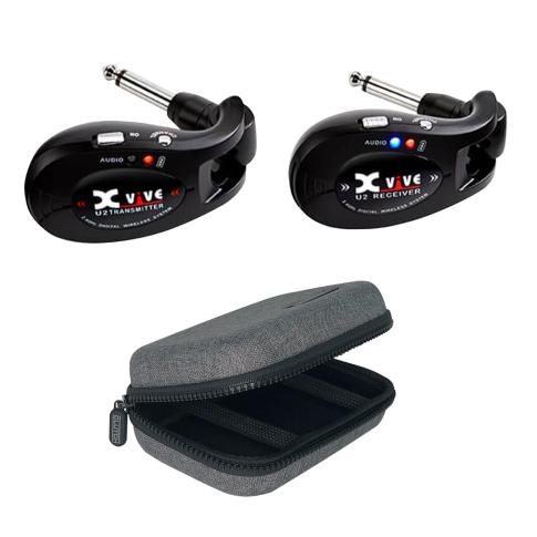 Xvive U2 Complete Guitar Wireless System - Black with Protective Case