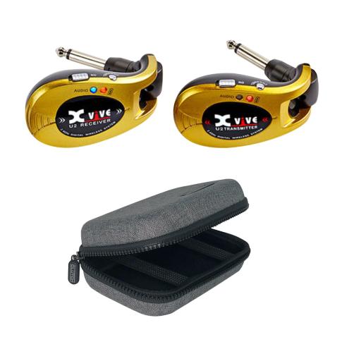 Xvive U2 Complete Guitar Wireless System - Gold with Protective Case