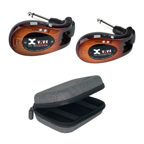 Xvive U2 Complete Guitar Wireless System Sunburst with Protective Case