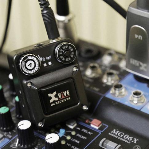 Xvive U4 Complete In-Ear Monitor Wireless System In Use