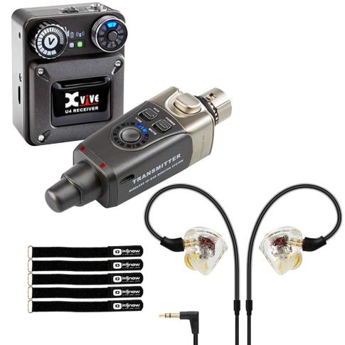 Xvive U4 Complete In-Ear Wireless System with T9 In-Ear Monitors