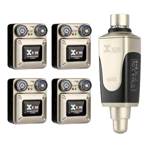 Xvive U45R4 In-Ear System with 1x Transmitter & 4x Receivers