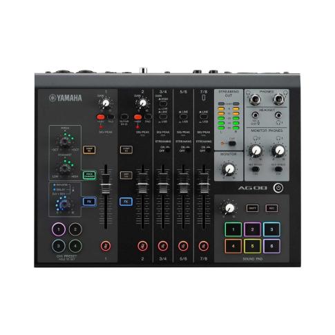 【数々のアワードを受賞】 Audio Pro Yamaha AG08 IDJNOW | Mixer Streaming Live Black DTM・DAW