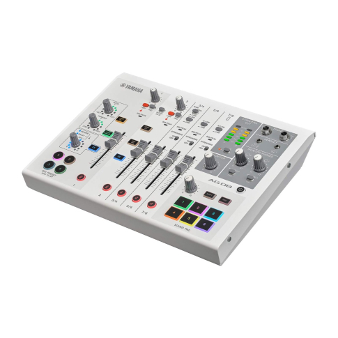 Yamaha Pro Audio AG08 White Live Streaming Mixer | IDJNOW