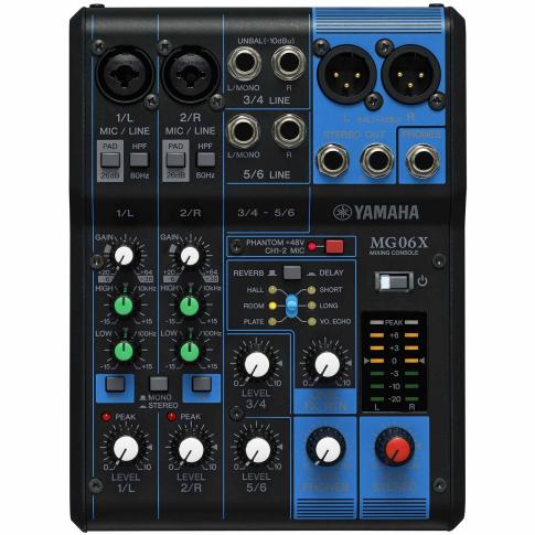 DJ機材 YAMAHA MG06X Yamaha MG06X 6-Input Effects Mixer with Cables Pack | IDJNOW
